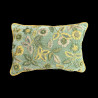 Housse de coussin en velours brodé de fleurs