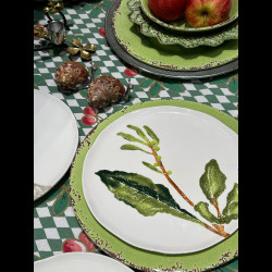 Assiette de table Feuille de Figue