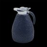 Blue rattan thermos 1L