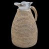 White rattan thermos 1,5L