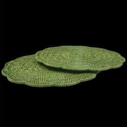 Set en rottin vert