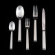 76-piece cutlery set, Commodore model, Christofle solid silver, Cardeilhac