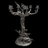 Silver-plated bronze Candelabra with dogs