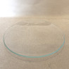 Coffret de 6 assiettes en verre transparent