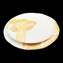 Assiette à dessert Chanterelles
