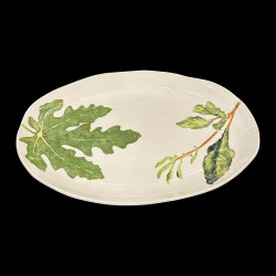 Oval dish Black trumpets