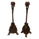 Fratin Bronze Pair of Satyrs Candelholder 19th Century, circa 1850