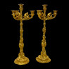 19th Century Fratin Bronze Pair of Candelabras