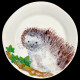 Majolica Hedgehog dinner plate