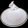 Petite assiette faïence Lapin blanc