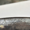 Coupe plat Buccellati argent massif en forme de figue L 15.24 cm.  155 g.