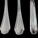 Ercuis Silver Plated Flatware Set, Trianon Pattern for 18 People