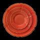 Porcelain Presentation Plate in Salmon Mozart Collection