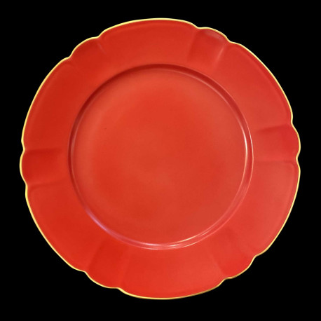 Porcelain Presentation Plate in Ruby Mozart Collection