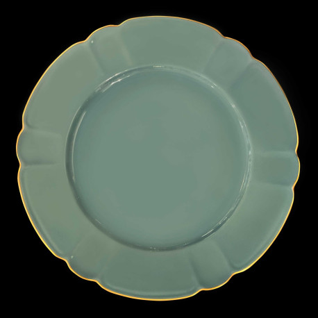 Porcelain Presentation Plate in Celadon Mozart Collection