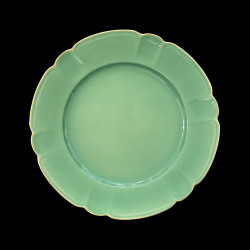 Assiette Table Porcelaine Vert Collection Mozart