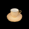 Porcelain Coffee Cup and Saucer in Vanilla Mozart Collection