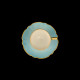 Porcelain Coffee Cup and Saucer in Turquois Mozart Collection