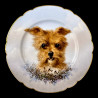 Limoges hand painted porcelain dog set, Escalier de Cristal, XIXe
