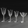 Verre à vin doux Baccarat cristal Service Jets d'Eau, design G. Chevalier 1925