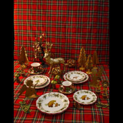 Majolica Deer dessert plate