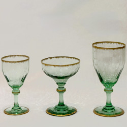 Verre à vin rouge Daum, période Art nouveau, fabrication Nancy, vers 1900