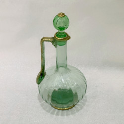 Daum wine decanter, Art Nouveau period, Nancy manufacture, circa 1900