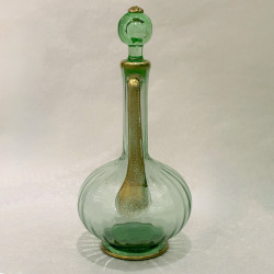 Daum wine decanter, Art Nouveau period, Nancy manufacture, circa 1900