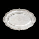 Jardinière têtes sanglier et présentoir, métal argenté style XVIIIe L 50,5- 53,5 cm
