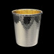 Grande timbale martelée en argent massif