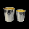 Small hammered sterling silver tumbler