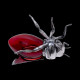 Abeille à miel Mappin & Webb métal argenté rouge avec cuillère XIXe