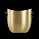 Small gilded brass "Horizons" ice bucket