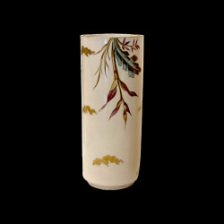 Pair of hand-painted faience vases, Creil & Montereau, circa 1876–1884