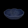 Small blue rattan basket