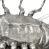 Langouste sculpture en fonte argentée Mauro Manetti  L 43 x 30 cm H 44 cm