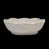 Corbeille rotin blanc