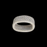 6 Ronds de serviette rotin blanc