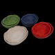 Small white rattan basket
