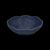 Small blue rattan basket