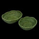 Small green rattan basket