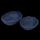 Blue rattan basket