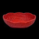 Red rattan basket