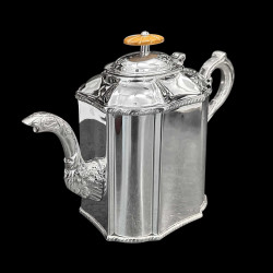 Théière métal argenté style XIXe