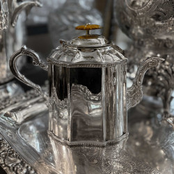 Théière métal argenté style XIXe