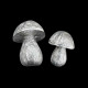 Pair of Salt & pepper shakers Pewter Mushrooms