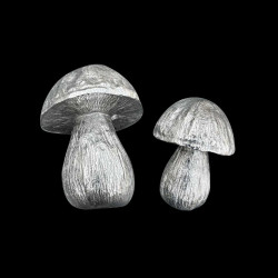 Pair of Salt & pepper shakers Pewter Mushrooms