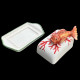 Majolica Scorpionfish butter dish
