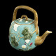 Majolica turquoise Tea Pot "George Sand"