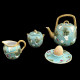 Théière faïence turquoise "George Sand"